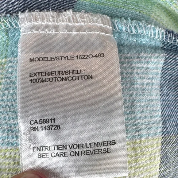 Tribal Long Sleeve Plaid Button-Up Shirt - Picture 5 of 7